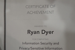 Guys I'm aware of security now